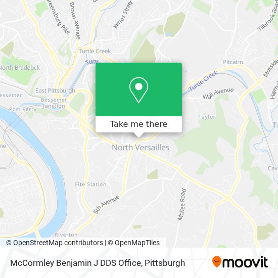 McCormley Benjamin J DDS Office map