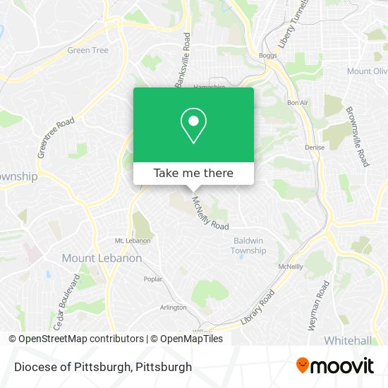 Diocese of Pittsburgh map