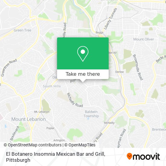 Mapa de El Botanero Insomnia Mexican Bar and Grill