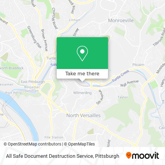 Mapa de All Safe Document Destruction Service