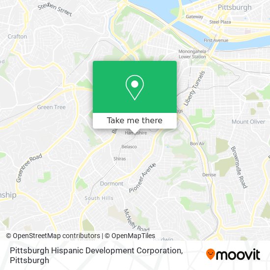 Pittsburgh Hispanic Development Corporation map