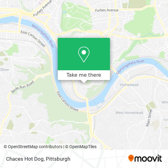 Chaces Hot Dog map