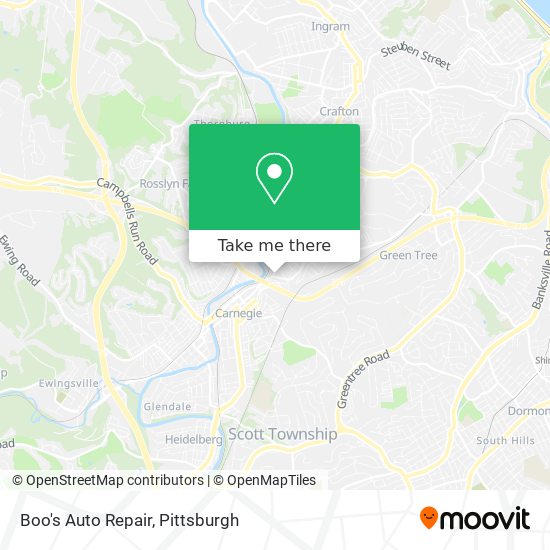 Mapa de Boo's Auto Repair