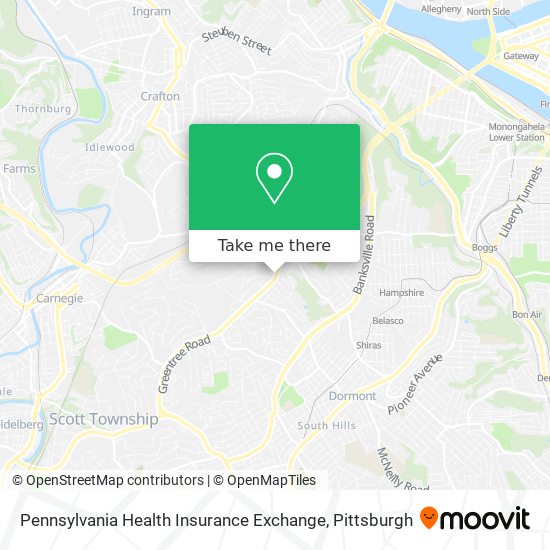 Pennsylvania Health Insurance Exchange map