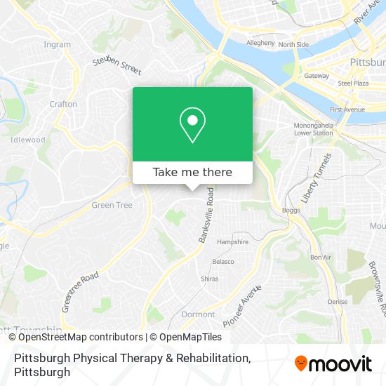 Mapa de Pittsburgh Physical Therapy & Rehabilitation