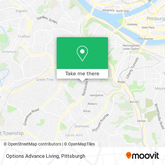 Mapa de Options Advance Living