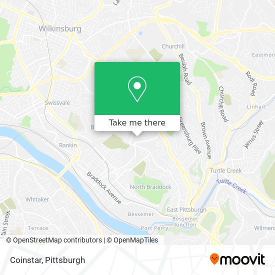 Coinstar map