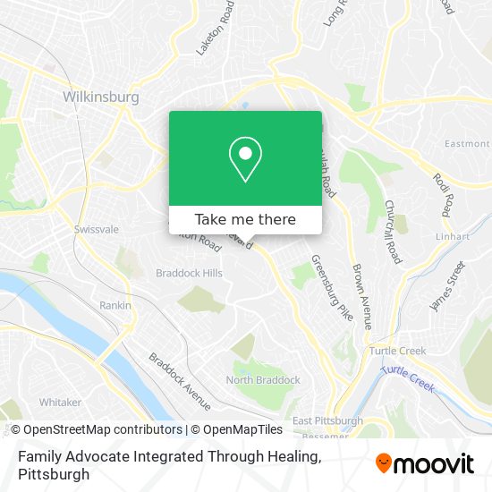 Family Advocate Integrated Through Healing map