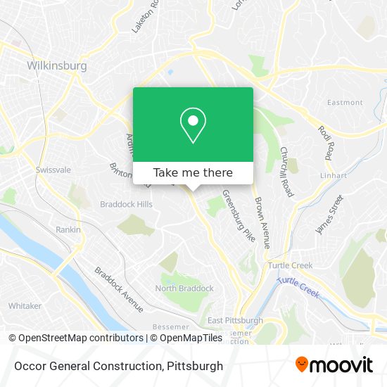 Occor General Construction map