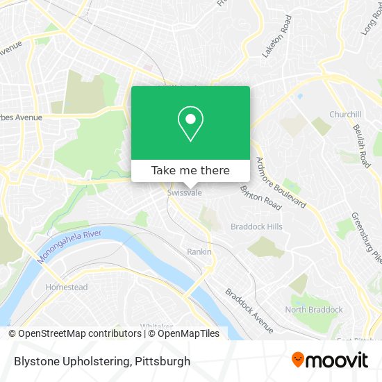 Blystone Upholstering map