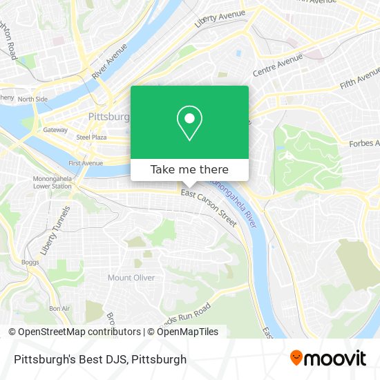 Mapa de Pittsburgh's Best DJS