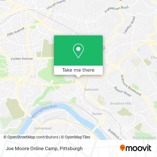 Joe Moore Online Camp map