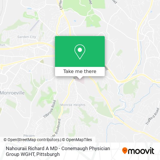 Nahouraii Richard A MD - Conemaugh Physician Group WGHT map