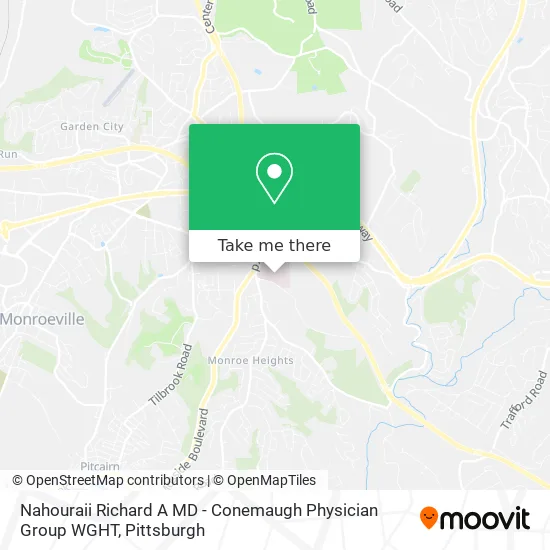 Mapa de Nahouraii Richard A MD - Conemaugh Physician Group WGHT
