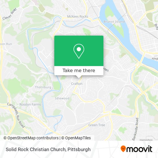 Mapa de Solid Rock Christian Church