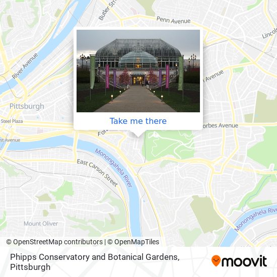 Phipps Conservatory and Botanical Gardens map