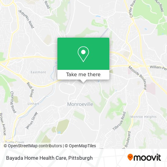 Mapa de Bayada Home Health Care