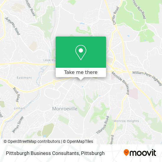 Mapa de Pittsburgh Business Consultants