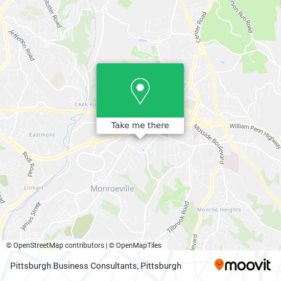 Pittsburgh Business Consultants map