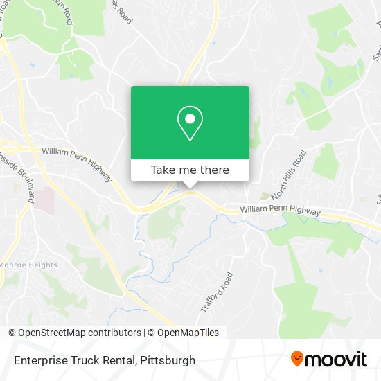 Enterprise Truck Rental map