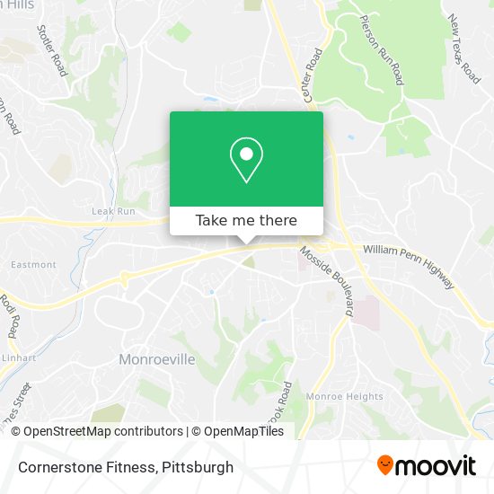 Mapa de Cornerstone Fitness