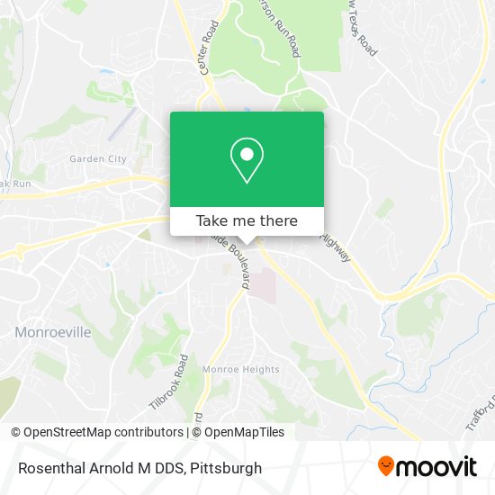 Rosenthal Arnold M DDS map