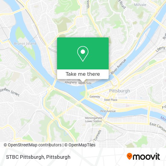 Mapa de STBC Pittsburgh