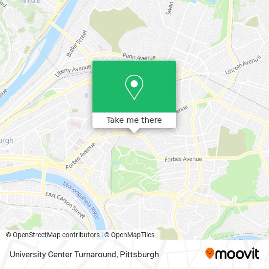 University Center Turnaround map