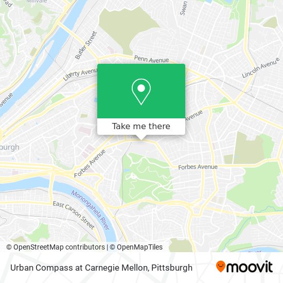 Urban Compass at Carnegie Mellon map