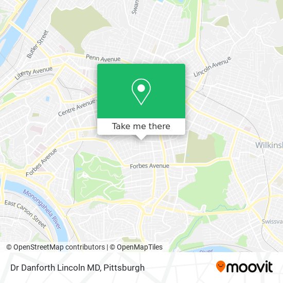 Dr Danforth Lincoln MD map
