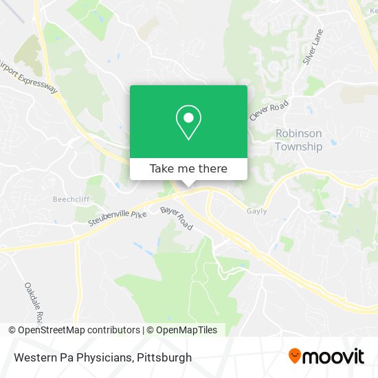 Western Pa Physicians map