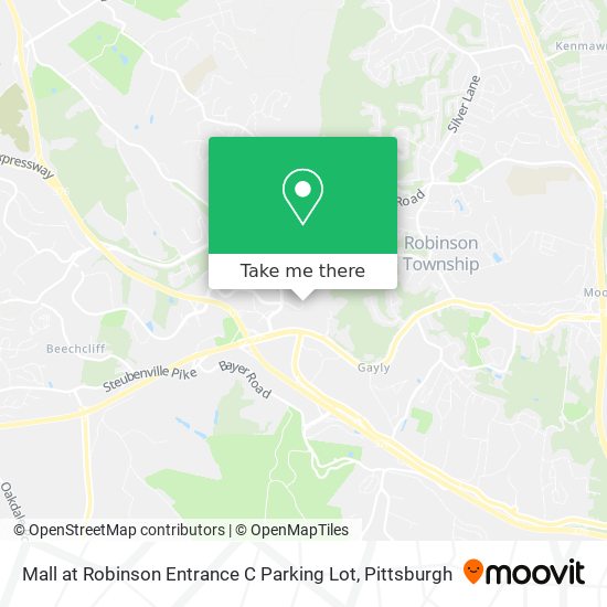 Mall at Robinson Entrance C Parking Lot map