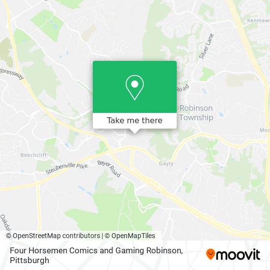 Four Horsemen Comics and Gaming Robinson map