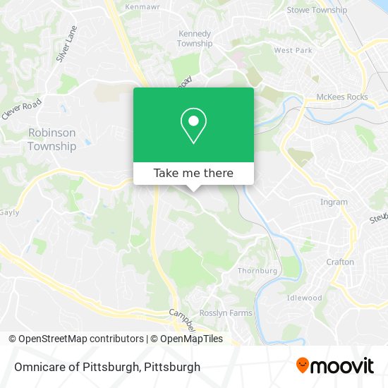 Mapa de Omnicare of Pittsburgh