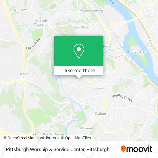 Pittsburgh Worship & Service Center map