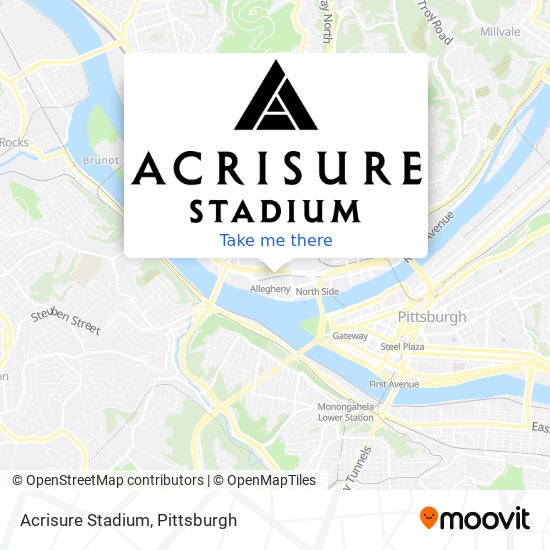 Mapa de Acrisure Stadium