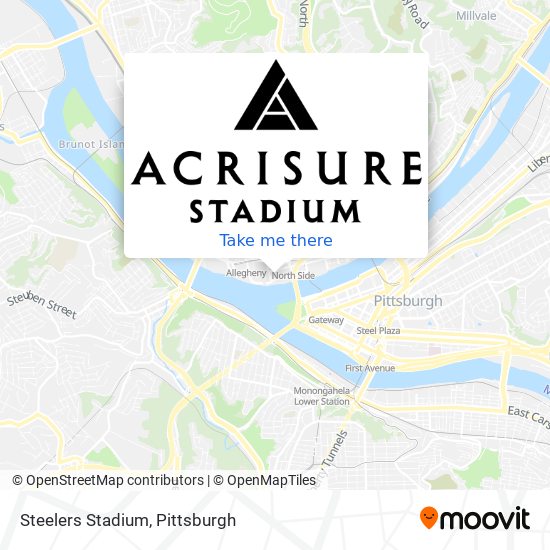 Mapa de Steelers Stadium