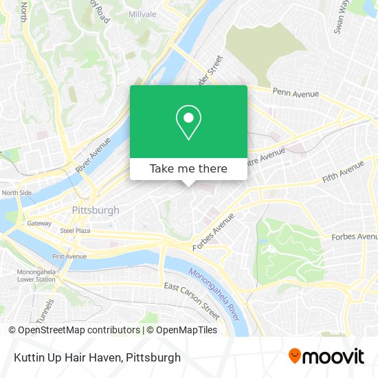 Mapa de Kuttin Up Hair Haven