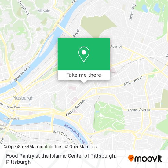 Mapa de Food Pantry at the Islamic Center of Pittsburgh