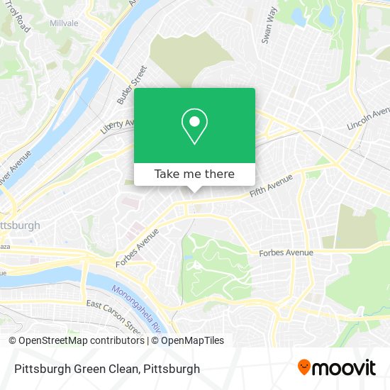 Pittsburgh Green Clean map