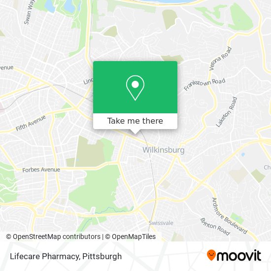 Mapa de Lifecare Pharmacy