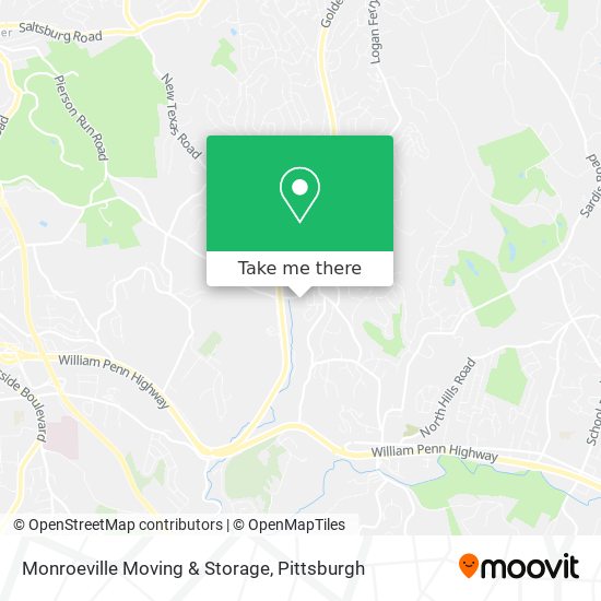 Mapa de Monroeville Moving & Storage