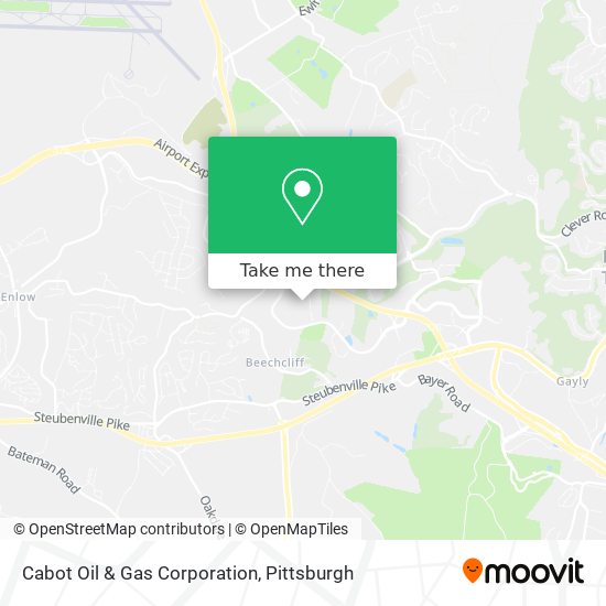 Cabot Oil & Gas Corporation map