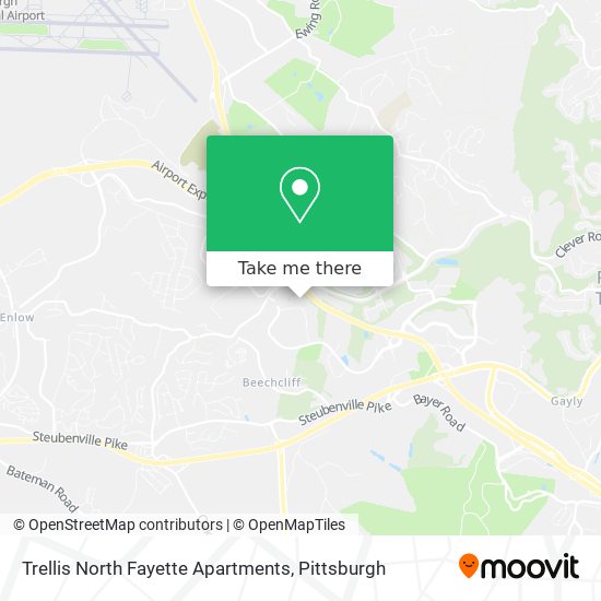 Mapa de Trellis North Fayette Apartments