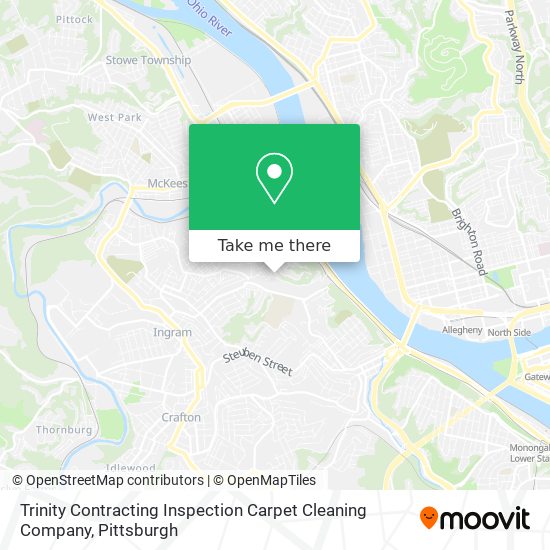 Trinity Contracting Inspection Carpet Cleaning Company map