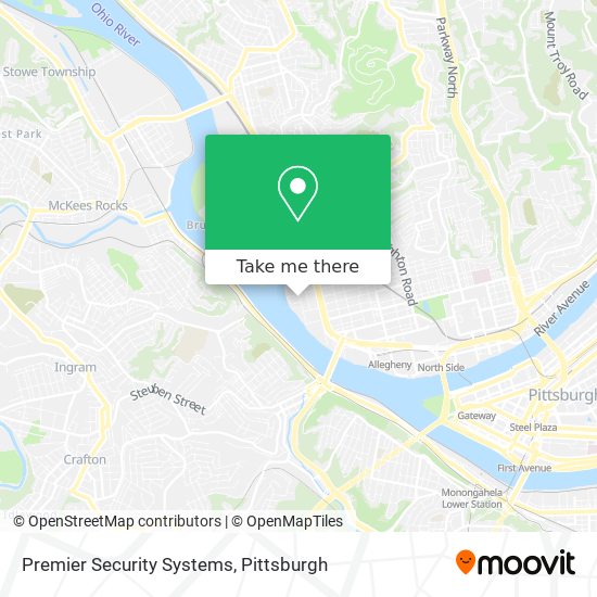 Premier Security Systems map