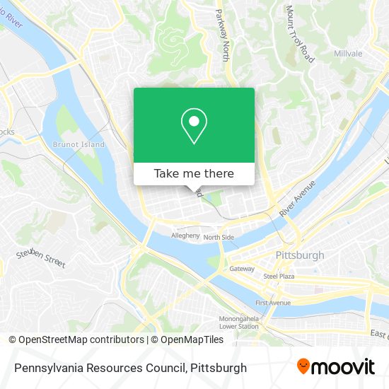 Mapa de Pennsylvania Resources Council