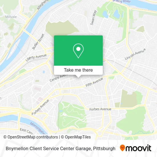 Bnymellon Client Service Center Garage map