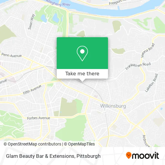 Glam Beauty Bar & Extensions map