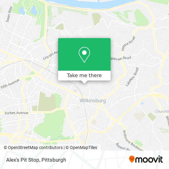 Mapa de Alex's Pit Stop